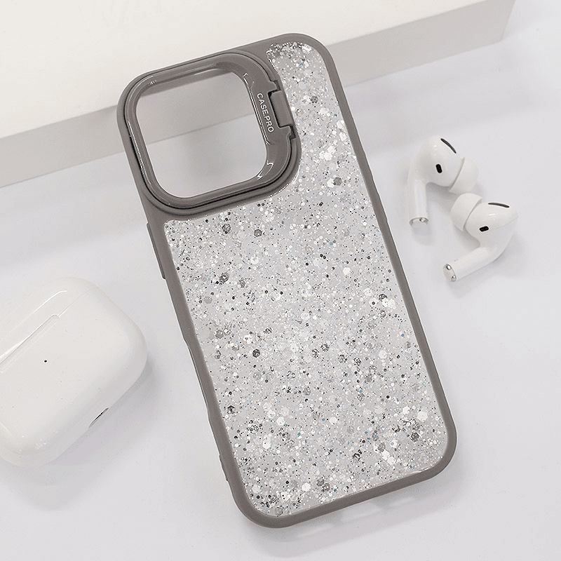 Чехол Crystal Dots для iPhone 16 Pro Max чёрный - Maske za telefone