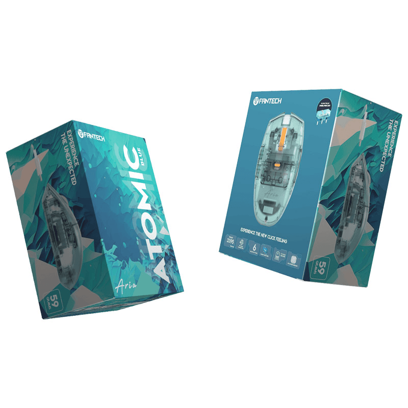Мышь Wireless Gaming Fantech XD7 Aria синий с ковриком Fantech MP353 Agile синий - Periferija