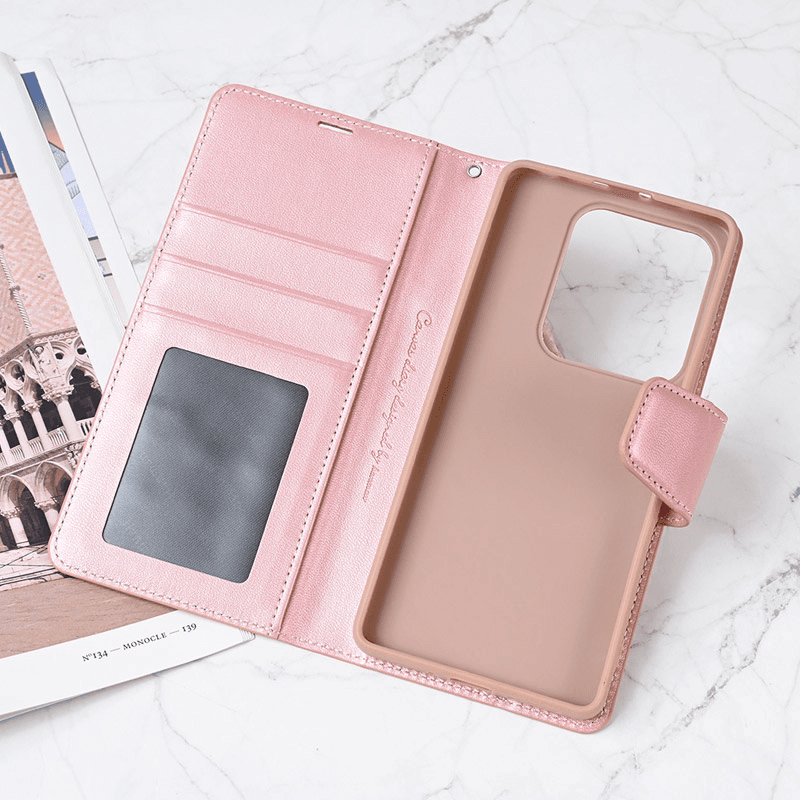 Maska na preklop Hanman Mill za Xiaomi Redmi Note 14S 4G/ Note 13 Pro 4G/ Poco M6 Pro 4G boja black, pink - Maske za telefone