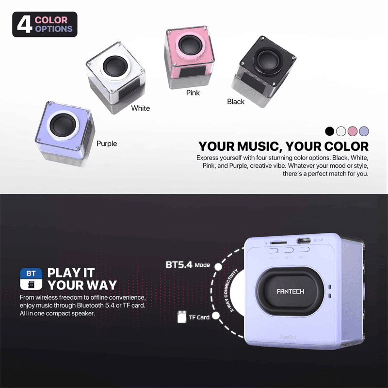 Колонка Fantech BS152 NeraBox фиолетовый - Bluetooth zvučnici