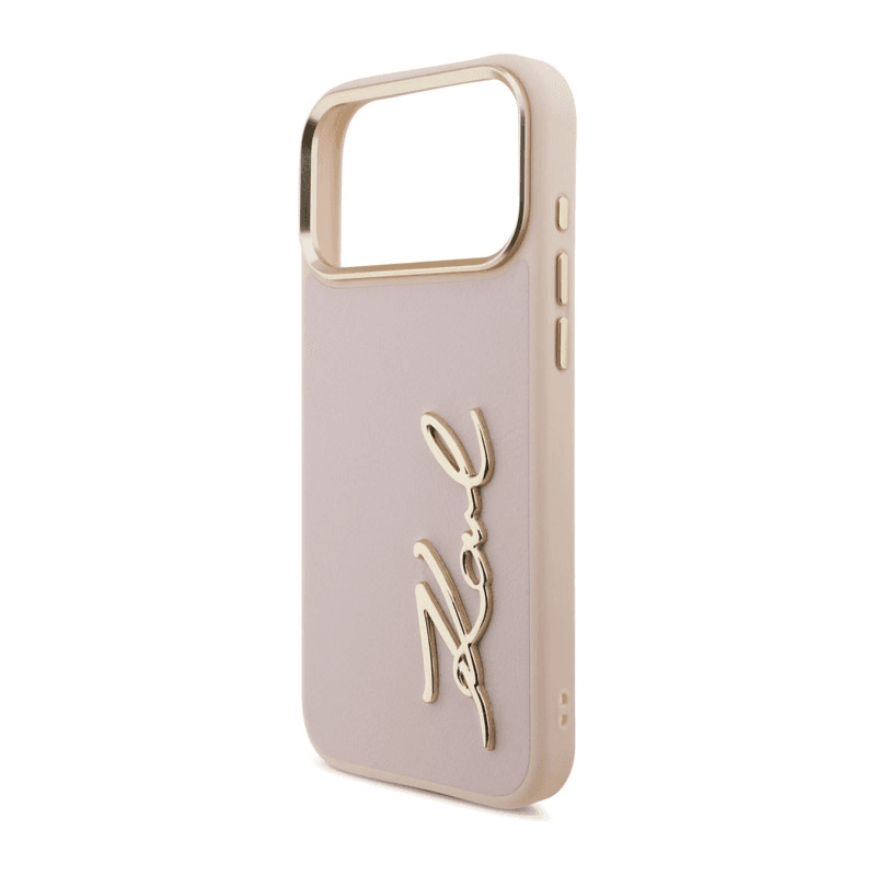 Maska Karl Lagerfeld Karl Script Logo Case za iPhone 17 Pro Max boja black, pink - Maske za telefone
