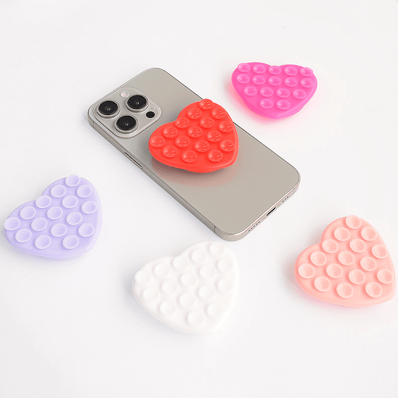 Popsocket Octobuddy Heart boja red, white, pink, svetlo roze, svetlo ljubicasti, black, yellow, purple, light_blue, svetlo zeleni - Razno