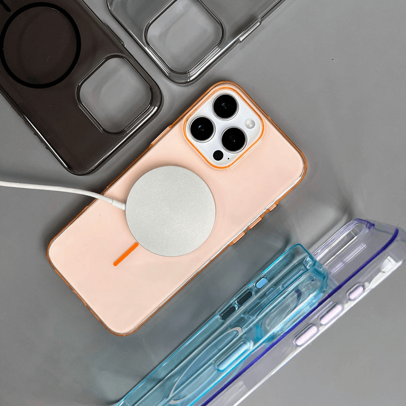 Maska Mag Case Neon za iPhone 16 Pro Max boja white, orange, black - Maske za telefone