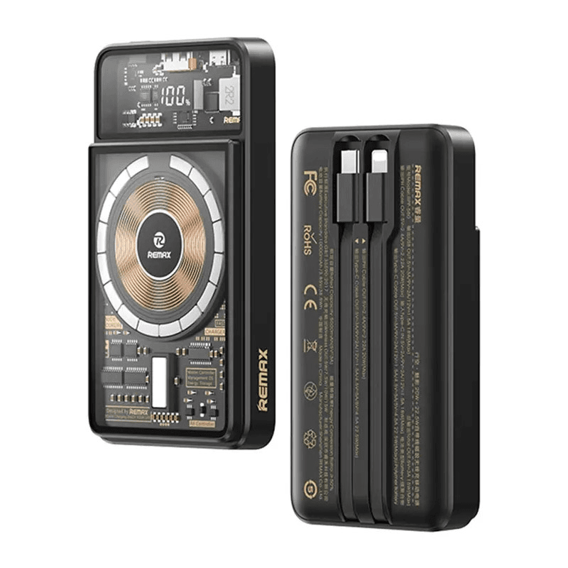 Power Bank REMAX Walking-Phantom RPP-580 Mag Charger +22.5W PD+QC kapacitet 10000mAh snaga 20W boja black, blue - Punjači i kablovi