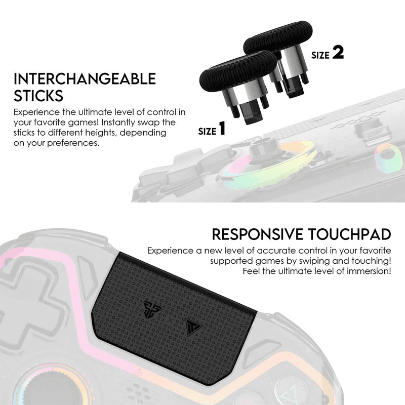 Wireless gamepad Fantech WGP14V2 NOVA PRO multiplatform RGB black - Gejmpad za PS5