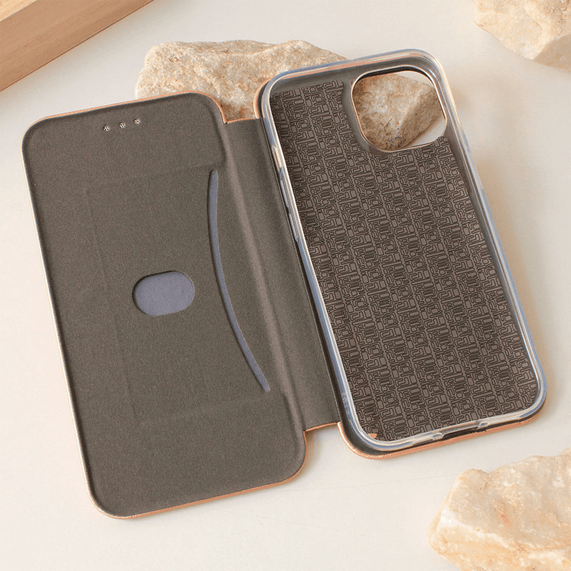 Flip case Teracell Flip Premium for iPhone 15 black - Maske za telefone
