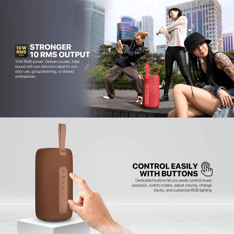 Speaker Fantech BS159 NeraBox brown - Bluetooth zvučnici
