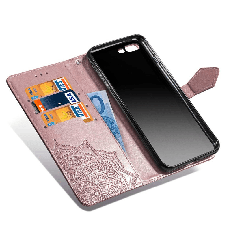 Maska na preklop Arabesque flip za Samsung S10e/ G970 . boja pink, green - Maske za telefone