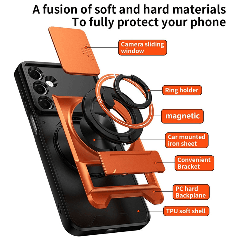 Чехол SpinStand Armor для Honor Magic 8 Lite/ X9d чёрный - Maske za telefone