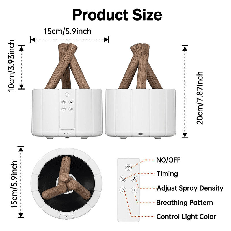Difuzer Bonfire Pro boja white, black - Razno