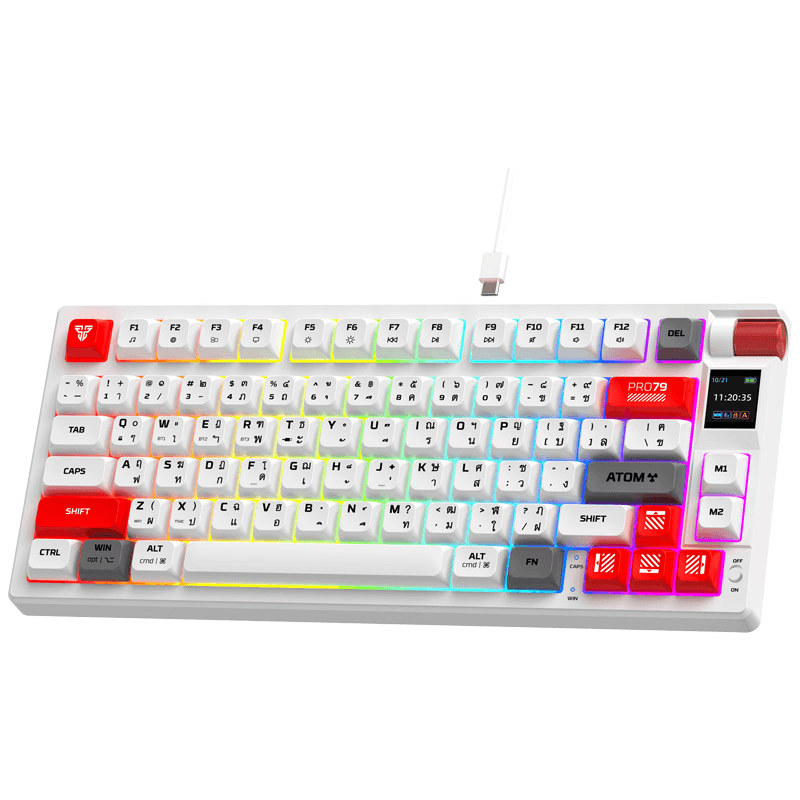 Tastatura Mehanicka Gaming Fantech MK917 RGB Atom PRO79 Wireless ( switch) boja black, blue, red, white - Periferija