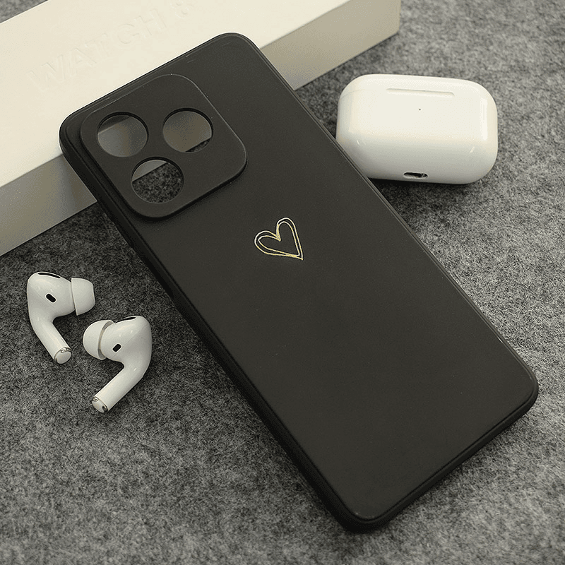 Maska Golden Heartbeat za Honor X5c/ X5c Plus boja black, pink - Maske za telefone
