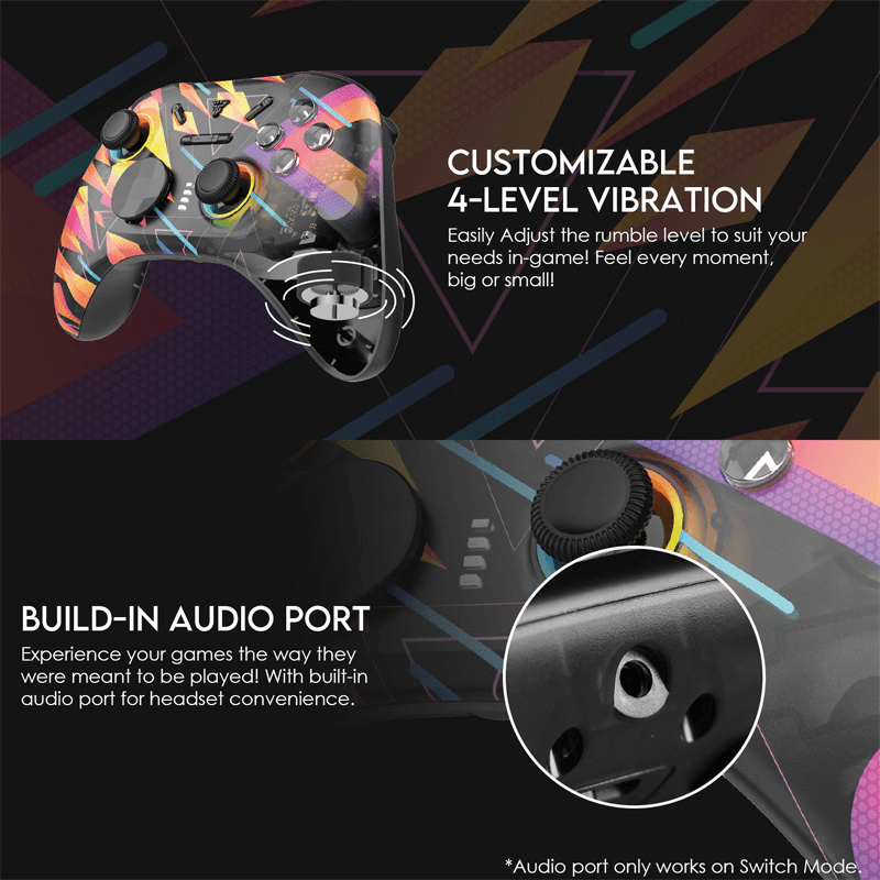 Joypad wireless Fantech WGP15 EOS PRO multiplatform RGB rinbow - Gejmpad za PS5