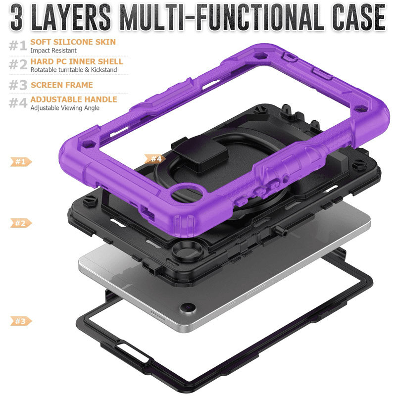 Futrola STRAP za Samsung Tab A9/ X110 boja black, light_blue, purple - Tableti
