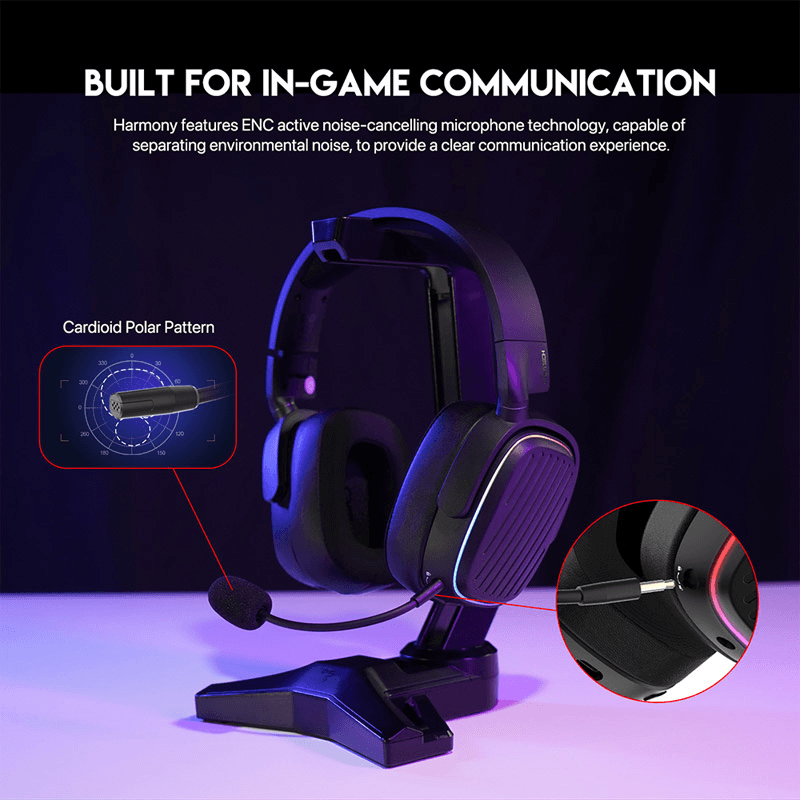 Bluetooth наушники Fantech WHG02 Harmony белые - Gaming slušalice