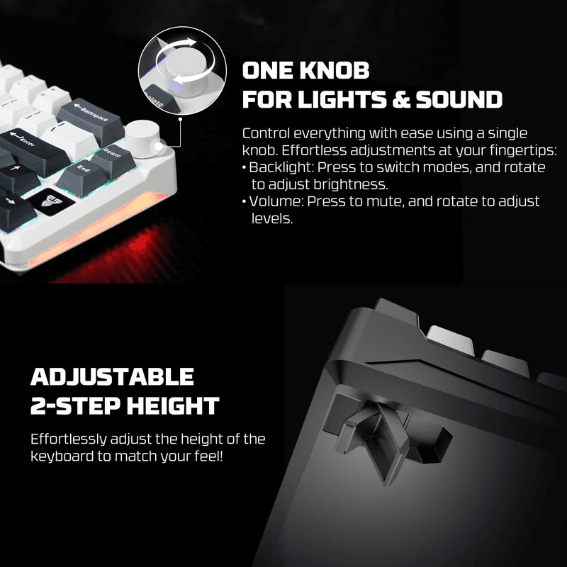 Tastatura Mehanicka Gaming Fantech MK919 Atom PRO66 ( switch) boja gray, red, blue, black - Periferija