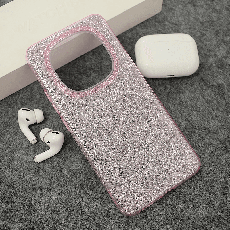 Maska Crystal Dust za Xiaomi Redmi Note 15 Pro Plus (EU) boja pink, silver - Maske za telefone