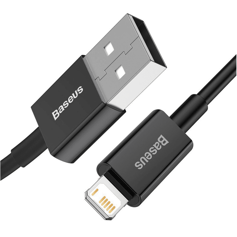 Kabel Baseus Superior Series Fast Charging USB na Lightning 2.4A duzina 1m boja black, white - Punjači i kablovi
