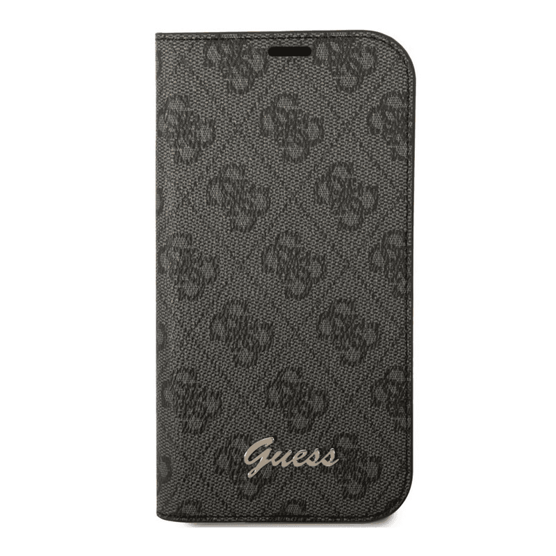 Flip case Guess PC/ TPU 4G Metal Camera Outline Book for iPhone 14 black. - Maske za telefone