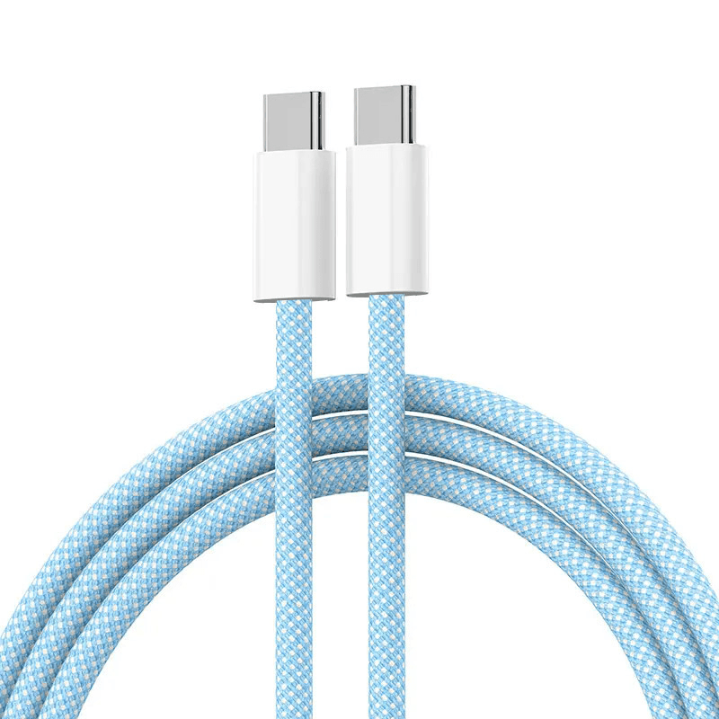 Кабель Braided iPhone PD Type-C на Type-C 20W белый 1m - Punjači i kablovi