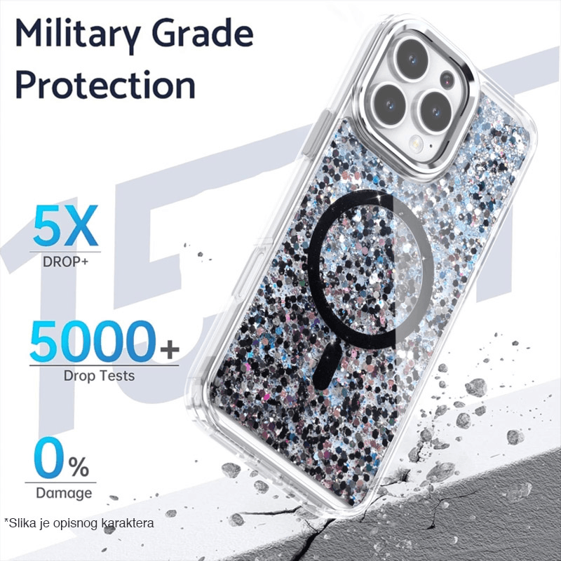 Maska Mag Case Glue za iPhone 16 Pro boja pink, blue, white, black, purple, svetlo roze - Maske za telefone