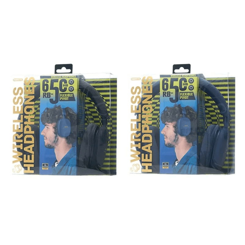 Bluetooth slusalice REMAX RB-650HB boja black, blue - Bežične slušalice