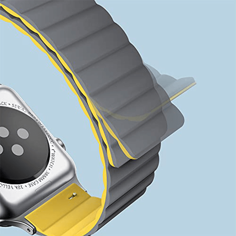 Silikonska narukvica za Apple Watch sa magnetom 38/ 40/ boja black, blue, yellow, orange, burgundy, gray velicina 41mm - Satovski dodaci