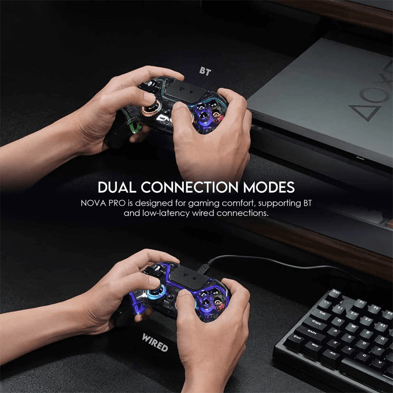 Wireless gamepad Fantech WGP14V2 NOVA PRO multiplatform RGB black - Gejmpad za PS5