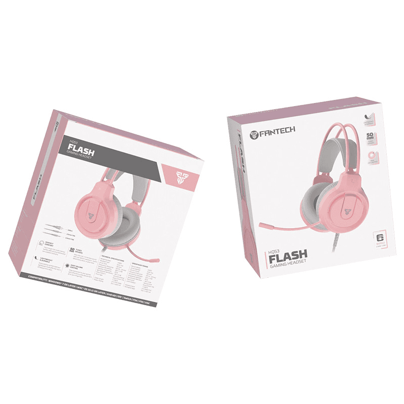 Headphones Gaming Fantech HQ53 Flash Sakura - Gaming Headsets