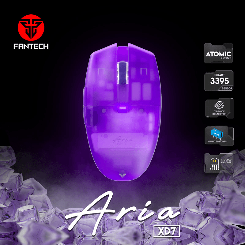 Мышь Wireless Gaming Fantech XD7 Aria синий с ковриком Fantech MP353 Agile синий - Periferija