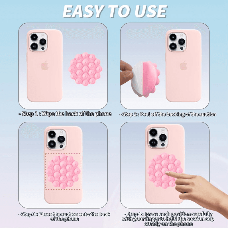 Octobuddy round stiker za telefon boja black, pink, mint, white, purple, svetlo zelena - Razno