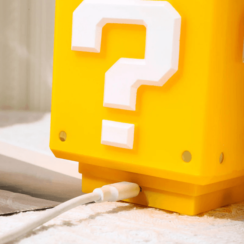 Lampa Super Mario Question Block - Stona lampa