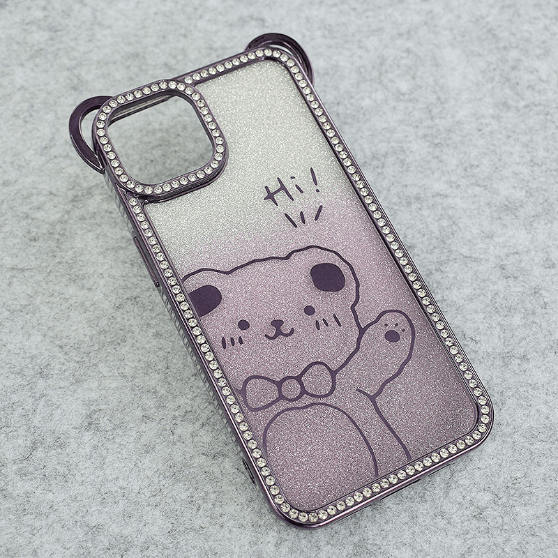 Maska HiBear za iPhone 15 boja black, purple, silver - Maske za telefone