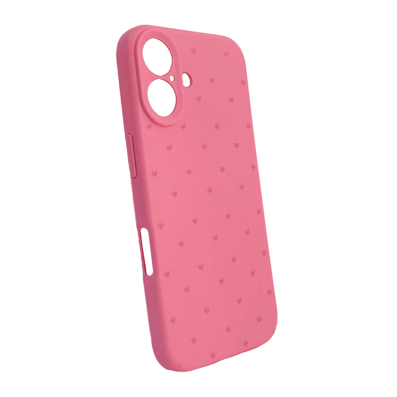 Maska Cute Heart za iPhone 16 boja pink, purple, brown, black - Maske za telefone