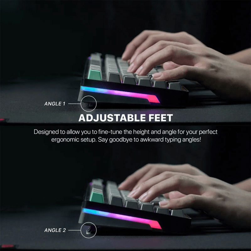 Tastatura Mehanicka Gaming Fantech MK914 RGB Atom PRO96 Wireless Mercury ( switch) boja blue, red - Periferija