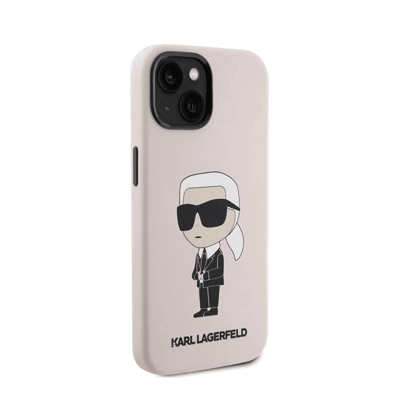 Чехол Karl Lagerfeld Hc Silicone NFT Ikonik для iPhone 15 чёрный - Maske za telefone