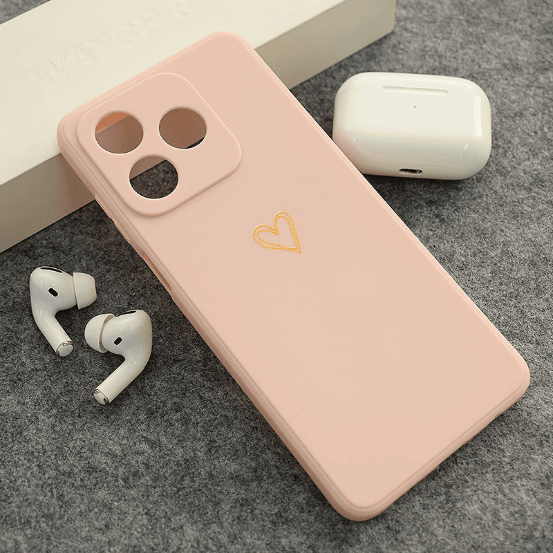 Maska Golden Heartbeat za Honor X5c/ X5c Plus boja black, pink - Maske za telefone