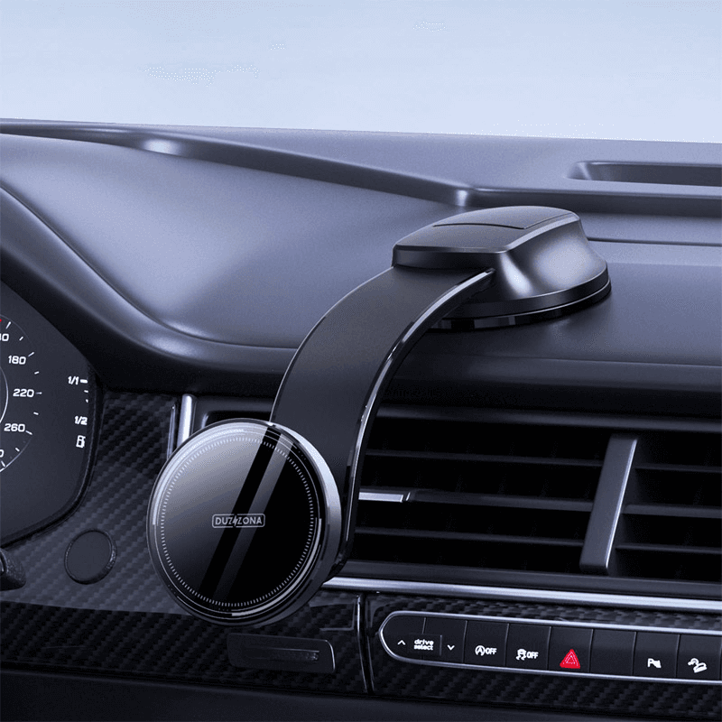 Auto drzac za telefon magnetni sa bezicnim punjenjem za tablu 15W crni - Phone holders