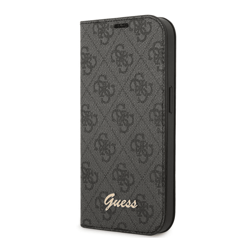 Flip case Guess PC/ TPU 4G Metal Camera Outline Book for iPhone 14 black. - Maske za telefone