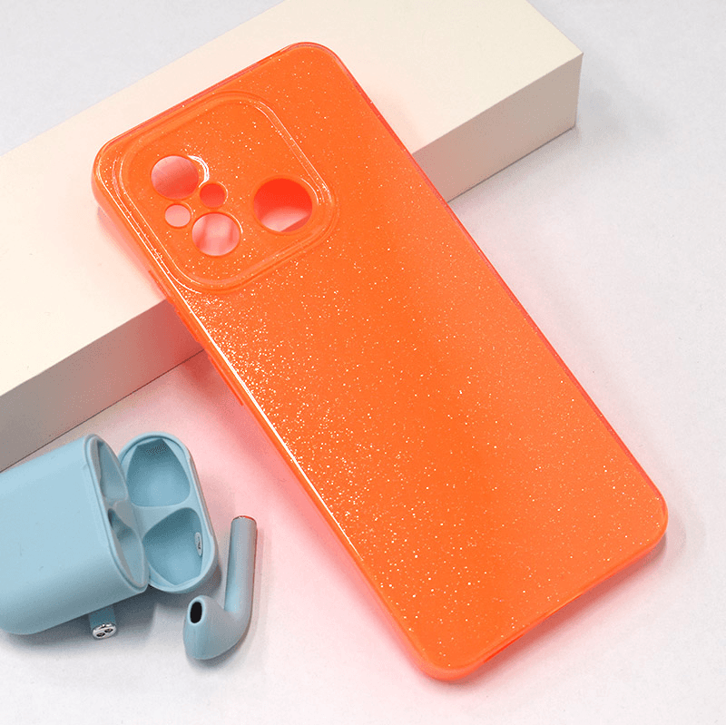 Чехол Flash Crystal для Xiaomi Redmi 12C оранжевый. - Maske za telefone