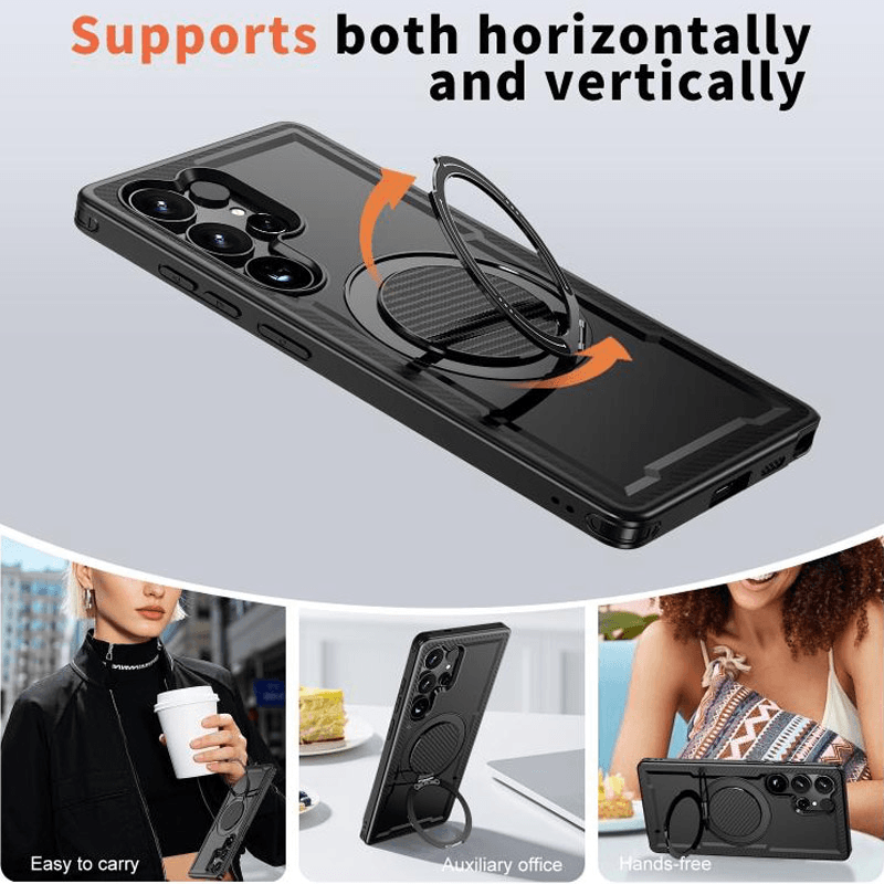 Чехол Mag Case Ring Armor для Samsung A17 5G/ A175F чёрный - Maske za telefone