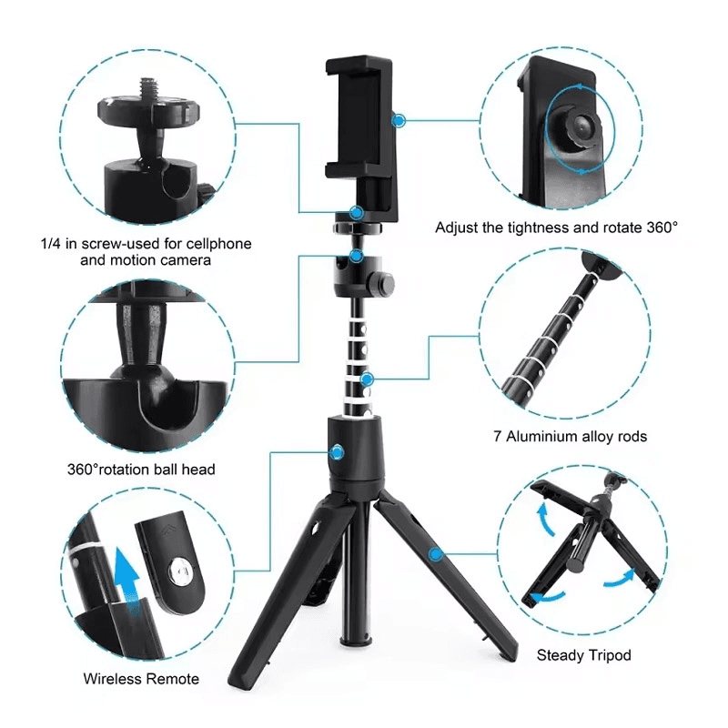 Штатив-трипод Wireless + Selfie Stick K20 - Штативы для фото и видео