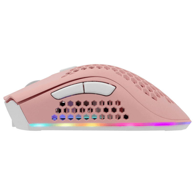 Shark MIS WGM 5012 LIONEL, Whireless Mouse RGB / 10000 dpi boja white, black, pink - Periferija