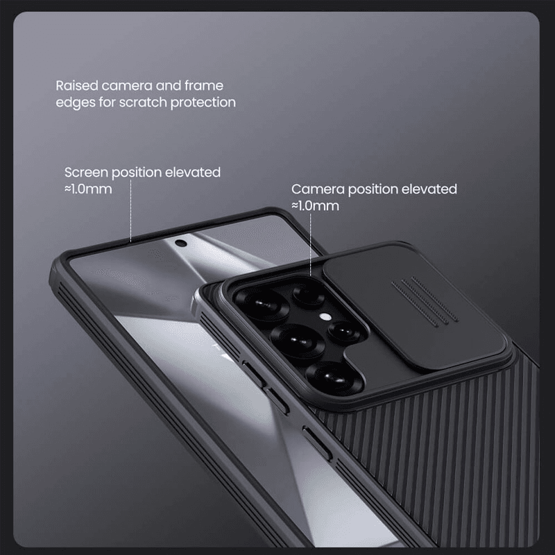 Чехол Nillkin CamShield Pro для Samsung S25 Ultra/ S938B чёрный - Maske za telefone
