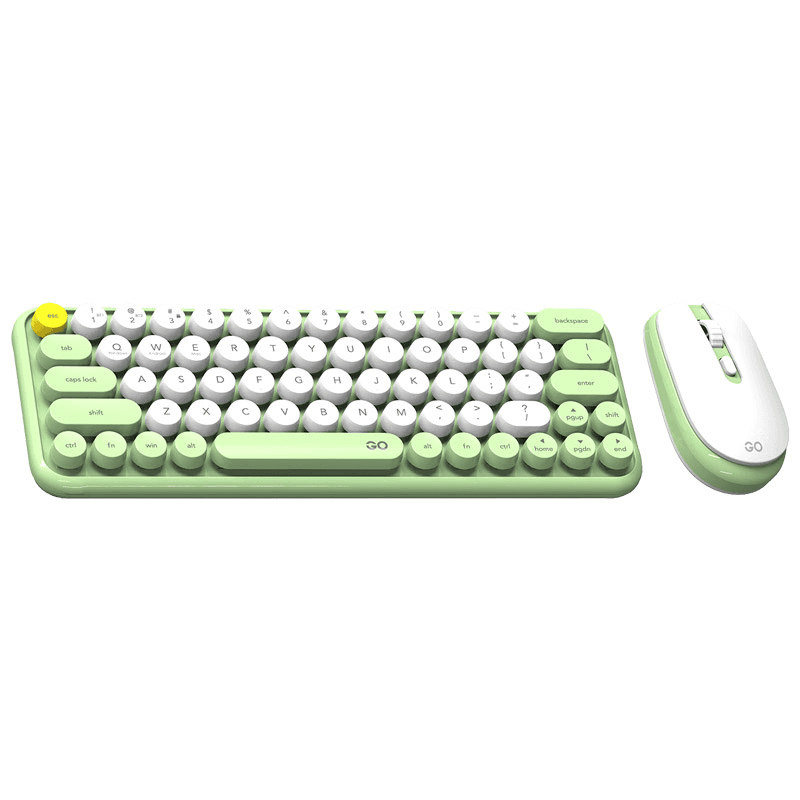 Мышь и клавиатура Combo Wireless Fantech WK-896 GO Mochi 65 зелёный - Periferija