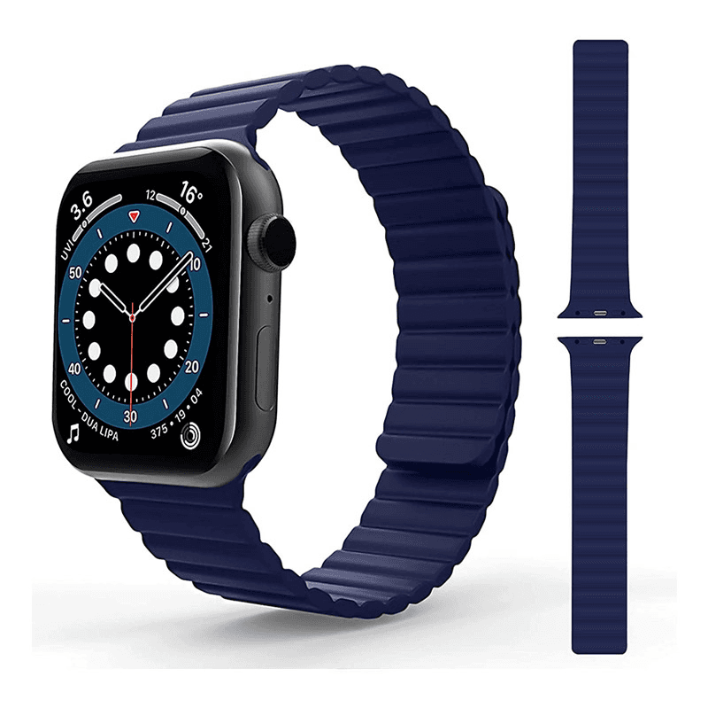 Silikonska narukvica za Apple Watch sa magnetom 38/ 40/ boja black, blue, yellow, orange, burgundy, gray velicina 41mm - Satovski dodaci