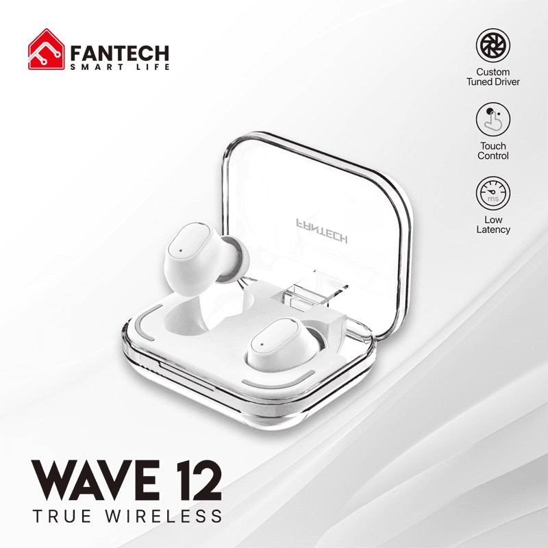 Bluetooth slusalice Fantech Wave 12 boja black, white - Gaming slušalice