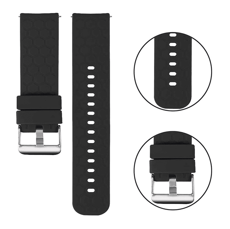 Silicone bracelet for smartwatch Huawei black 22mm - Satovski dodaci