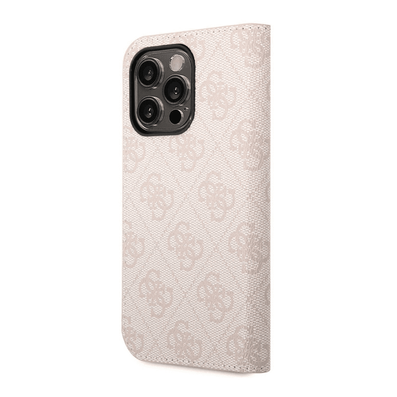 Maska na preklop Guess PC/ TPU 4G Metal Camera Outline Book za iPhone 14 Pro . boja black, pink - Maske za telefone