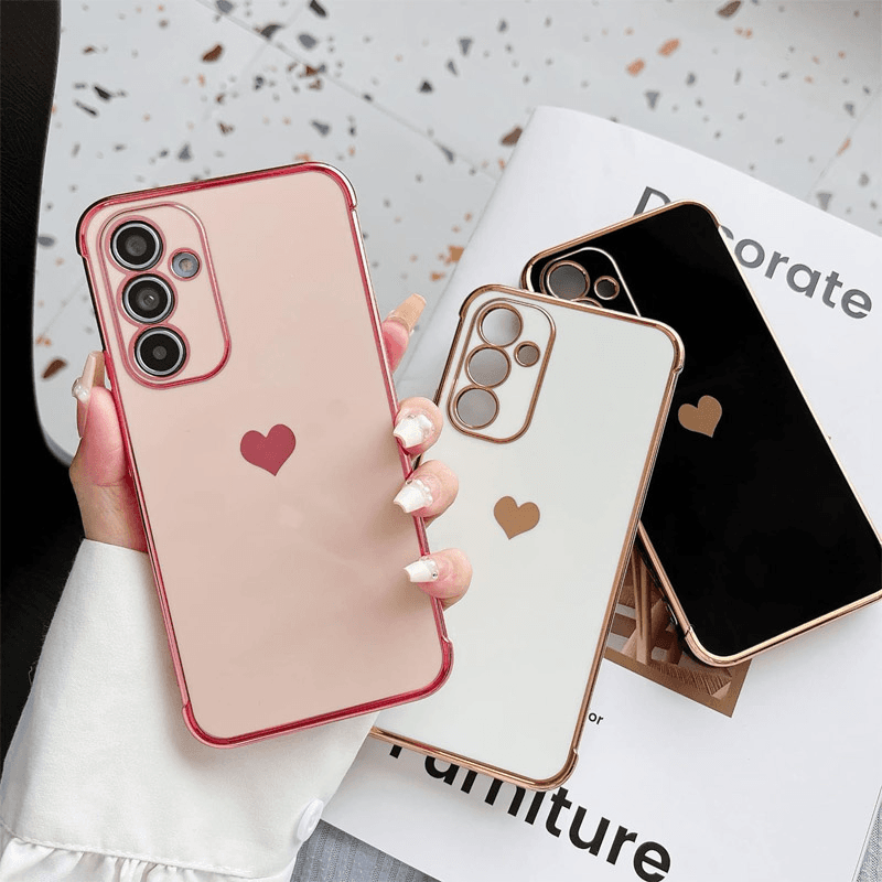Maska Heart Frame za Samsung A57 5G/ A576B boja white, pink - Maske za telefone